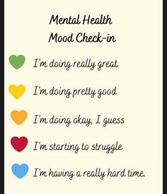 Simple mental health mood check-in scale using colorful hearts instead of numbers.  Perfect for children/clients who struggle identifying and verbalizing what they are feeling. The product uses layman's terms and regular expressions that are easier to identify with.  You can provide the full sheet or cut them out and have clients select. Emotions Check In, Mental Break Ideas, Mood Check In, Feelings Check In, Classroom Sel, Mood Chart, Learn Marketing