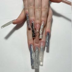 #nailart#nailsidea#nailsdesignideas Square Nails, Nails Ideas, Fake Nails, Long Nails, Nail Art