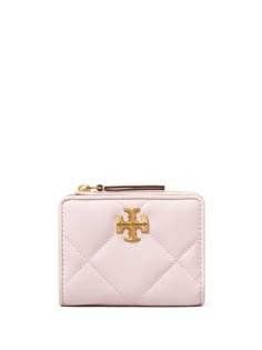 Find TORY BURCH Kira Diamond-quilted Bi-fold Wallet on Editorialist. rose pink nappa leather bi-fold design diamond quilting signature Double T motif press-stud fastening internal zip-fastening pocket internal card slots internal logo stamp gold-tone hardware Aphrodite Cabin, Sanrio Bags, Sanrio Bag, Fancy Purses, Preppy Bags, Pink Feminine, Birkenstock Boston Shearling, Pink Wallet, Boston Shearling