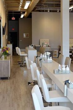 the salon is clean and ready for customers to take their own seats in it's new location