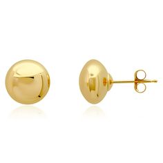 PRICES MAY VARY. SOLID GOLD EARRING - These 14k yellow large gold ball studs measure 8MM (0.31 inches), and are made of real gold and stamped with "14K" on the post. Real gold earrings for women will not tarnish over time, even in water! GOLD BALL STUDS - These half button ball stud earrings are lightweight, yet sturdy & come with push backs. Large gold earrings studs are great earrings for sensitive ears (hypoallergenic). 14k gold stud earrings can be worn any time & anywhere! PERFECT GIFT - Go Classic Yellow Gold Round Plug Earrings, Classic Round Yellow Gold Plug Earrings, Gold Round Classic Plug Earrings, Classic Gold Round Plug Earrings, Classic Yellow Gold Tarnish Resistant Plug Earrings, Gold Ball Earrings, Large Gold Earrings, Ball Stud Earrings, Stud Earrings For Men