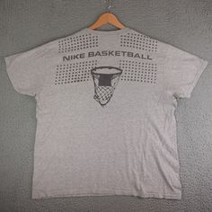 New! Vintage Nike Basketball Shirt Mens 2XL Gray Spell Out Hoop Graphic Y2K 90s* was just added to eBay. Check it out! #eBay #eBaySeller Nike Tshirt, Basketball Shirts, Nike Basketball, Nike Shirts, Vintage Nike, Brands Outlet, Basketball, Mens Accessories, Mens Shirts