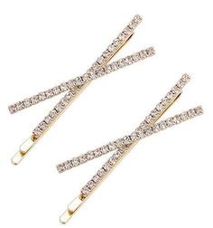 2 Pcs X Shaped Crystal Hair Pins Cute Metal Shiny Clip Rhinestone Gold Product Details Package Dimensions : 3.19 x 2.48 x 0.63 inches; 0.32 ounces Item model number : O-B-0201 Manufacturer : OBTANIM Brand: OBTANIM Hair Type: All Color: Gold Age Range (Description): Adult Style: Durable Made of smooth metal and clear sparkly rhinestone which is durable and can be used for a long time. Cute and durable snap on design, easy attachment to hair. X shaped design rhinestone hair clips are very shiny which will make you attractive and elegant. Beautiful white rhinestones hairpins are perfect gifts for girls or children. Easy to operate, you can quickly make the hairstyle you want. Great Gifts For Someone You Love an ideal gift for your lover any occasion, Birthday gifts, Christmas Day gifts, Valen Diamond Hair, Gold Hair Clips, Crystal Hair Clips, Rhinestone Hair Pin, Rhinestone Hair Clip, Crystal Hair Pins, Accessories Gold, Metal Hair Clips, Rhinestone Hair