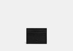 Card Case | COACH Card Holder Coach, Classic Formal Wallet With Pebbled Texture, Classic Formal Wallets With Pebbled Texture, Classic Pebbled Texture Formal Wallets, Coach Leather Card Holder, Coach Card Case, Coach Card Holder, Emo Fits, Polished Pebble