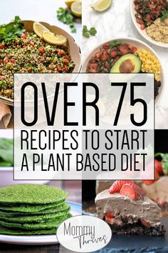 over 75 recipes to start a plant based diet