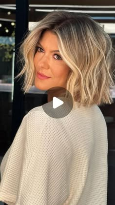 Blonde Bob Hair Color Ideas, Bob Hairstyles From The Back, Blonde Shaggy Bob With Bangs, Funky Bob Hairstyles New Looks, Chin Length Hair For Square Faces, Bobs And Lobs Haircut, Contour Bob Hair, Short Dark Blonde Balayage, Blonde Short Bob Hairstyles