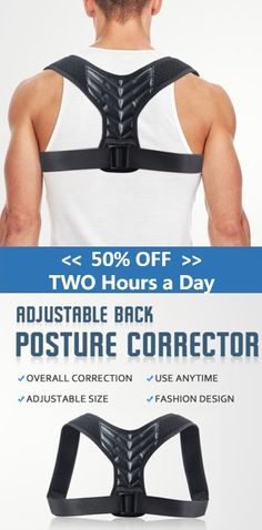 Wearing Posture Corrector could help you maintain a good posture and eliminate neck, back and shoulder discomfort.  It is adjustable and suitable for Everyone. Back Posture Corrector, Posture Corrector, Poor Posture, Posture Correction, Good Posture, Good Health, Chronic Pain, Athletic Tank Tops, For Everyone