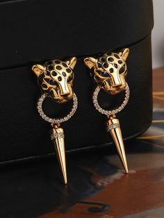 SkuCY-!118294MaterialCopper , Alloy FeatureLeopard , Geometric OccasionVintage , Hip-hop TypeEarrings Accessories , Eardrop ColorGOLD,SILVERSizeOne_size Aliexpress Jewelry, Geometric Leopard, Leopard Earrings, Polka Dot Bags, Winter Typ, Bold Earrings, Shape Geometric, Leisure Fashion, Geometric Animals