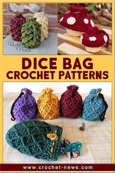 crochet bag patterns with pictures of them