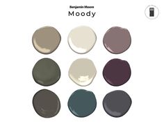 the different shades of paint for mood