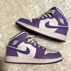 Barely Worn!! Nike Air Jordans Great Condition. Size 6y Nike Air Jordans, Nike Purple, Kids Nike, Color Purple, Kids Shoes, Nike Shoes, Air Jordans, Nike Air, Kids Shop