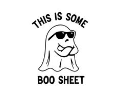 this is some boo sheet with sunglasses on it