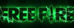 the word free fire is surrounded by green and black lightnings in this dark background