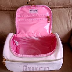 Nwt Brand New Juicy Large Make Up, Accessory, Hanging Travel Bag. Velvet Type Material Notorious To Juicy Bags. Hangs On Any Hook Once Unzipped For Easy Access To Your Travel Needs! I Literally Got 2 As Gifts, Only Need 1! Travel And Shine! Lay Lay, Juicy Couture Purse, Favorite Purse, Juicy Couture Jewelry, Juicy Couture Bags, Photo Makeup, Couture Jewelry, Travel Items, Cozy Room