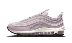 Air Max 97 WMNS DH0558 500 Nike Air Max 97 Pink, 97 Shoes, Reebok Princess, New Nike Air Force, Adidas Athletic Shoes, Rose Shoes, Adidas Shoes Women, Pink Running Shoes, Green Tone