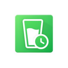 the green icon shows an image of a glass with a clock on it, which is in