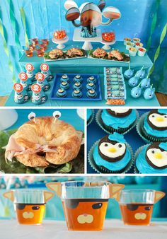 some cupcakes and desserts on a table