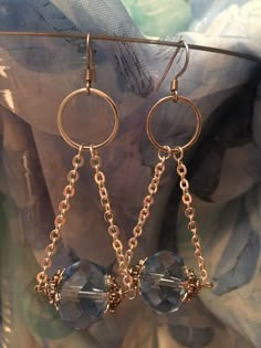 Diy Jewelry Earrings, Bling Earrings, Jewelry Accessories Ideas, Diy Wire Jewelry, Handmade Fashion Jewelry