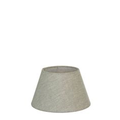 a grey lamp shade on a white background