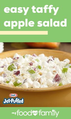 an easy tasty apple salad recipe in a bowl