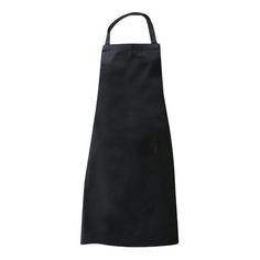 a black apron on a white background