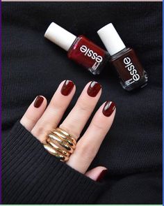 Warning: These nail art ideas may cause extreme jealousy and an overwhelming desire to promptly schedule your next appointment at the salon! So, if you’re not prepared to have the most enviable nails in town, it may be best to turn back now.\n . Nail Designs Blue, Essie Wicked, Spring Nail Designs, Gothic Nails, Burgundy Nails, Black Nail Designs, Spring Nail, Nail Art Ideas, Nail Designs Spring