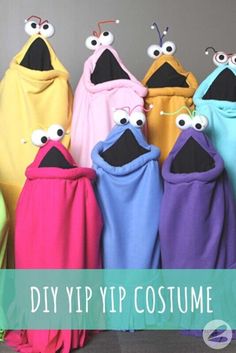 the diy yip costume for kids is so cute and easy to make it looks like