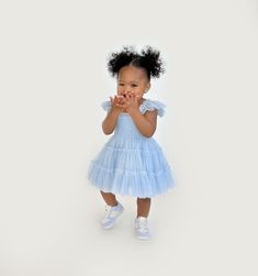 The Baby Tulle Ellie Nap Dress - Powder Blue Tulle – Hill House Home Blue Baby Dress, Blue Tulle Dress, Cowgirl Wedding, Nap Dress, Maternity Pajamas, Dress Tulle, Blue Tulle, Maid Dress, Pink Tulle