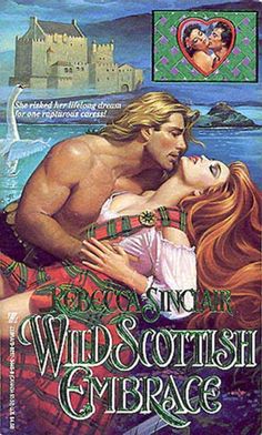 a book cover for wild scottish embrace