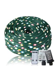 an image of a christmas light cord with remote control