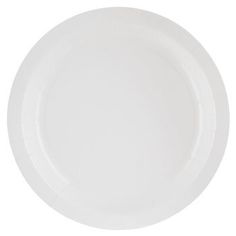 a white paper plate on a white background