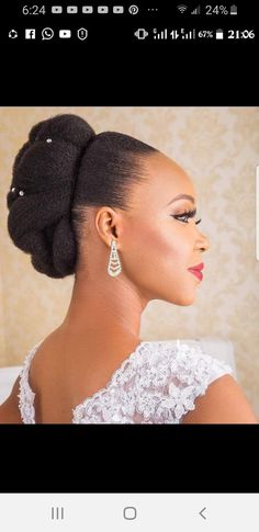 4c Wedding Hairstyles, Pony Styles, Afro Hair Bun, Afro Wedding Hairstyles, Afro Styles, Natural Hair Wedding, Black Braided Hairstyles, Natural Hair Woman, Black Hair Updo Hairstyles