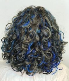 Curly Hair Color Ideas, Curly Hair Color, Blue Hair Highlights, Red Blonde, Dyed Curly Hair, Natural Curly Hair Cuts, Red Blonde Hair, Highlights Curly Hair