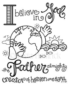 i believe in the father's grace coloring page