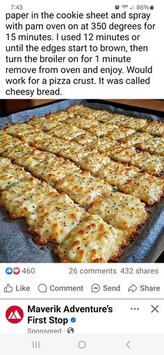 an image of some kind of food on a pan with the caption above it