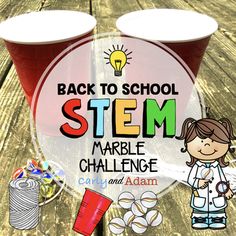 Back to School STEM Activity: Marble Challenge... by Carly and Adam | Teachers Pay Teachers Third Grade Stem Activities, Back To School Stem Activities, Back To School Stem, Stem Club, Elementary Stem Activities, Student Reflection, Stem Classes, Stem Elementary, Student Plan