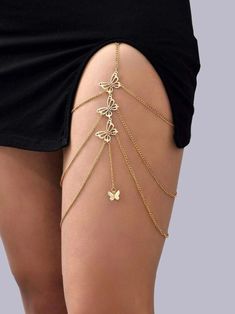 🌟 PRODUCT DETAILS: ✅ Introducing our stunning Gold Leg Chain, a captivating piece of body jewelry that adds a touch of glamour to any outfit. This versatile thigh chain features sparkling crystals, making it perfect for special occasions or everyday wear. ✅ Eye-Catching Design: Adorn your legs with this elegant leg chain, featuring shimmering crystals that catch the light beautifully. ✅ Versatile Style: Ideal for wearing around the thigh or lower leg, this chain adds a glamorous touch to dresse Thigh Chain Jewelry, Jóias Body Chains, Simpul Dasi, Thigh Jewelry, Leg Jewelry, قل�ادات متدلية, Thigh Chain, Leg Chain, Body Chains