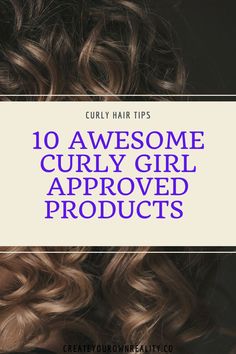 This list has 10 awesome curly girl approved products for your naturally curly hair. Many of these curly girl approved products you can find in your drugstore! Find your new holy grail here! Curly Hair Tips, Curly Girl, Curly Hair Styles Naturally