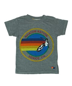 KID'S AVIATOR NATION TEE - HEATHER GREY Best Logos Ever, Preppy Wardrobe, Preppy Things, Preppy Tops, Bahamas Vacation, Best Logo