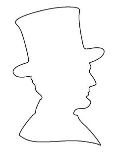 the silhouette of a man wearing a hat