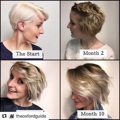 Growing Short Hair, Growing Out A Pixie Cut, Ways To Style Short Hair, Growing Out A Pixie, Growing Out Pixie Cut, Hair Stages, Pixie Braids, Growing Out Hair, Grown Out Pixie