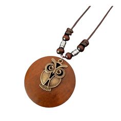 PRICES MAY VARY. Material: wood, alloy, high quality wax rope. Handmade:Wood pendant necklace for women will look great on you for all occasions from a formal meeting, party up to meditation or yoga, New wooden fashion jewelry, authentic designs, Boho, retro, tribal, chunky bohemian necklaces for women long fashion jewelry Design: Long rope wooden necklace is designed with cute, vintage, ethnic style and handmade pendent on a long adjustable leather string, create a boho casual look that catches Wooden Fashion, Wooden Pendant Necklace, Sweater Necklace, Long Rope, Flower Handmade, Wooden Necklace, Boho Retro, Bohemian Necklace, Wooden Pendant