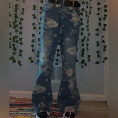 New, Never Used Blue Floral Jeans Style Flare Jeans, Gap Jeans Women, Womens Flare Jeans, Print Jeans, Flare Denim Jeans, Floral Jeans, Celebrity Pink, Citizens Of Humanity Jeans, Favorite Daughter