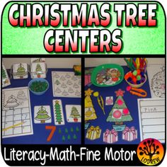 christmas tree centers for the elementary classroom