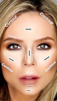 Makeup Contouring, Face Contouring Makeup, Maquillage Yeux Cut Crease, How To Contour, Contour Makeup Tutorial, Makeup Tip, Eye Makeup Steps