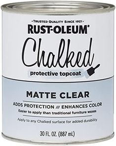 a can of rustoleum chalked matte clear