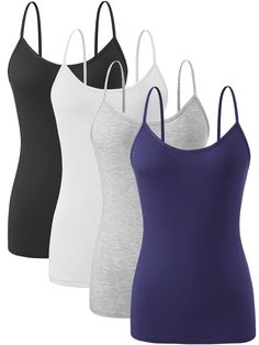 PRICES MAY VARY. ♦Camisole Material: Orrpally adjustable spaghetti strap tank tops which made of 95% modal and 5% spandex.Basic layering tank tops with fabric lightweight,breathable and soft let you have the perfect fit,hugging your body in the right places. ♦Cami Tank Applicable:This comfortable basic cami tank top for women is the best choice for party,club,daily life,office,beach or as a sleeveless sleep undershirt.It also can be the basic sleeveless camisole when you are relaxing indoors or Tank Top For Women, Top For Women, Tank Tops Women, Tank Top, Tank Tops