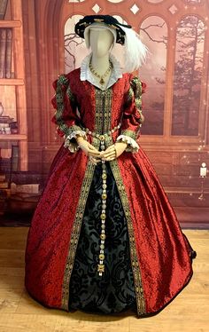 1500s Dress, Tudor Gown, Girdle Belt, Tudor Fashion, Tudor Rose, Tudor Style, Medieval Dress