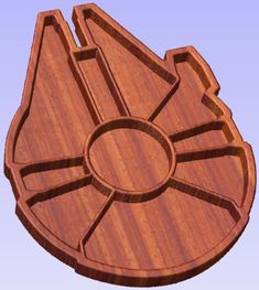 a star wars wooden object is shown in this image