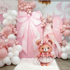 Coquette Backdrop Party, Coquette Party Decoration, Pink Decorations Party, Ballerina Birthday Party Decorations, Coquette Party, Coquette Decor, Pink Party Decorations, Ballerina Birthday Parties, Diy Baby Shower Decorations